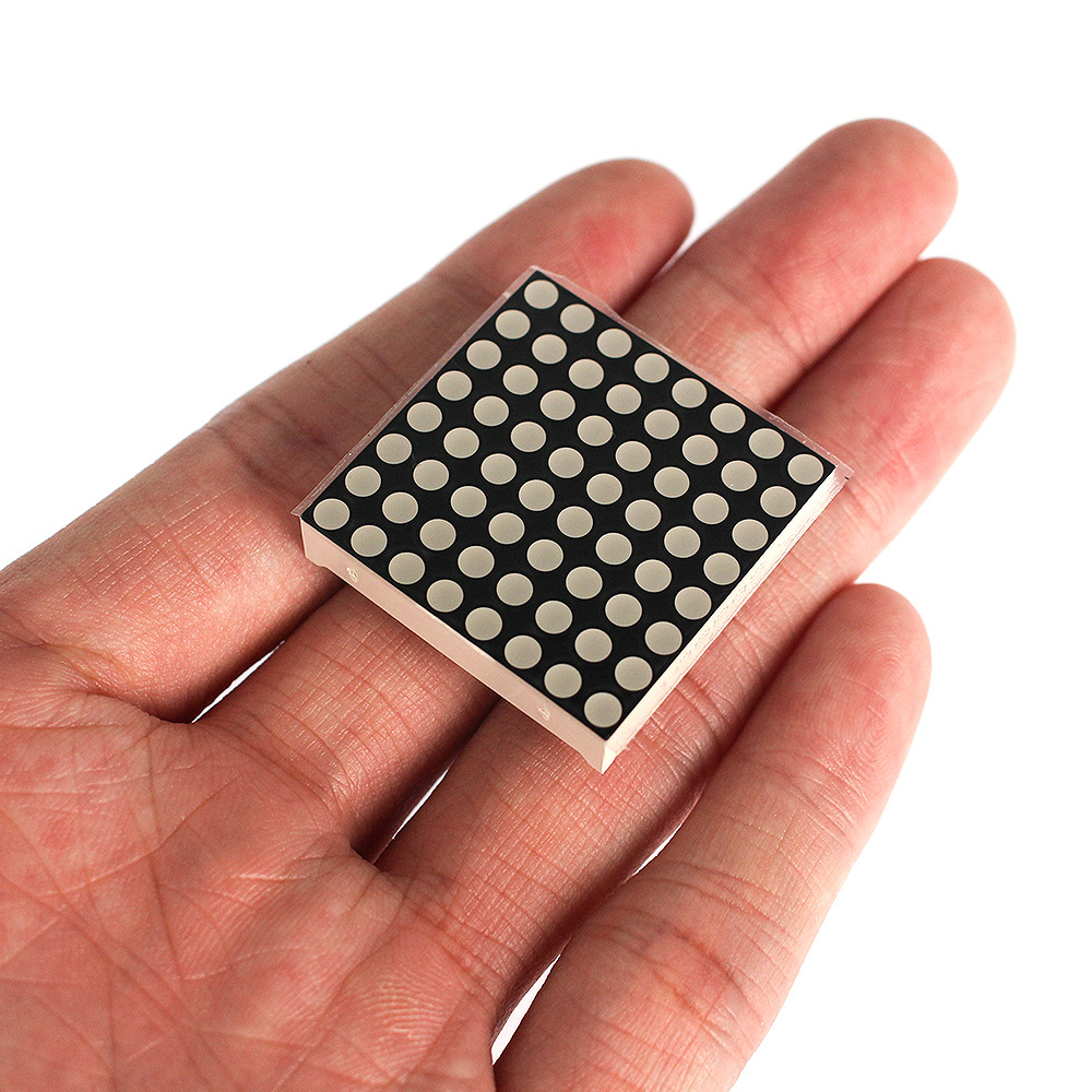 MAX7219专用矩阵LED显示屏数码管3MM8*8共阴极红/蓝/绿光套件1pcs