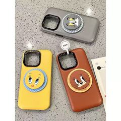 アニメ猫とネズミ崔弟マグネット携帯ケースはiphone16 promaxリンゴ14携帯ケース15女に適用されている