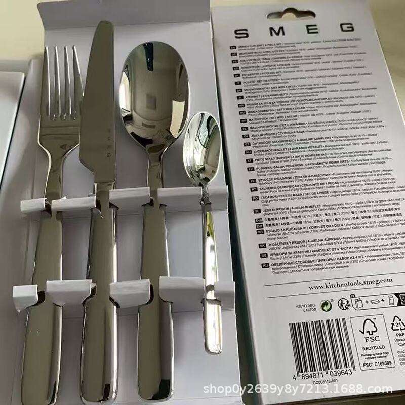 SMEGナイフスマーグ洋食食器4点セットナイフスプーンフォークセットステンレスナイフフォークスプーン4点セット|undefined