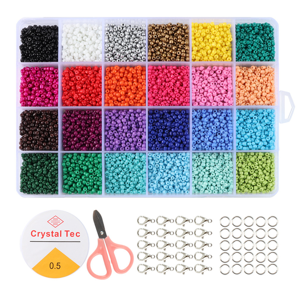 24格3mm米珠色系3带配件