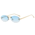 Gold frame gradient light blue C5