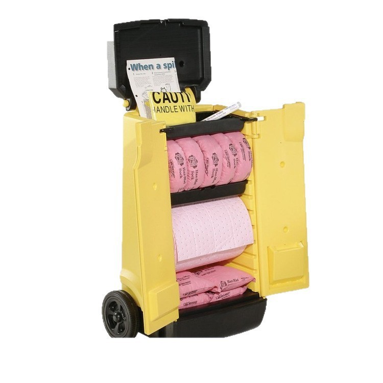 供应Newpig移动防溢推车-防化学型移动防溢推车套装#KIT344