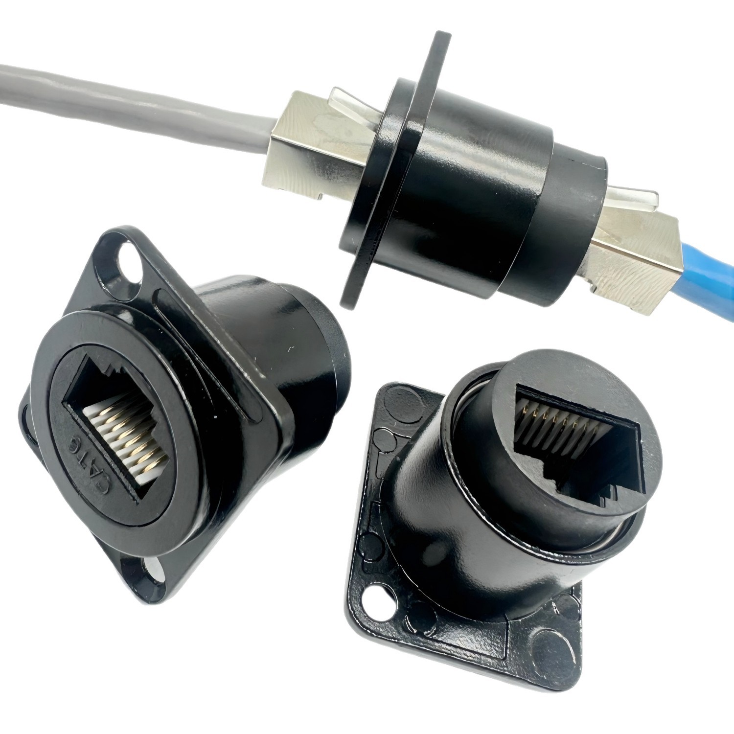 D�����̶�ֱͨģ��RJ45�������������źŶԽ�ͷ����ӿ�ĸ����