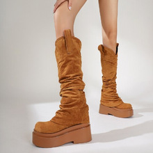 34-44�a�W����Ͳ�羳��ͲŮѥ�ﶬ��Ůʽ�Ѷ�ѥ��׈A�^�߸�Ƥѥ