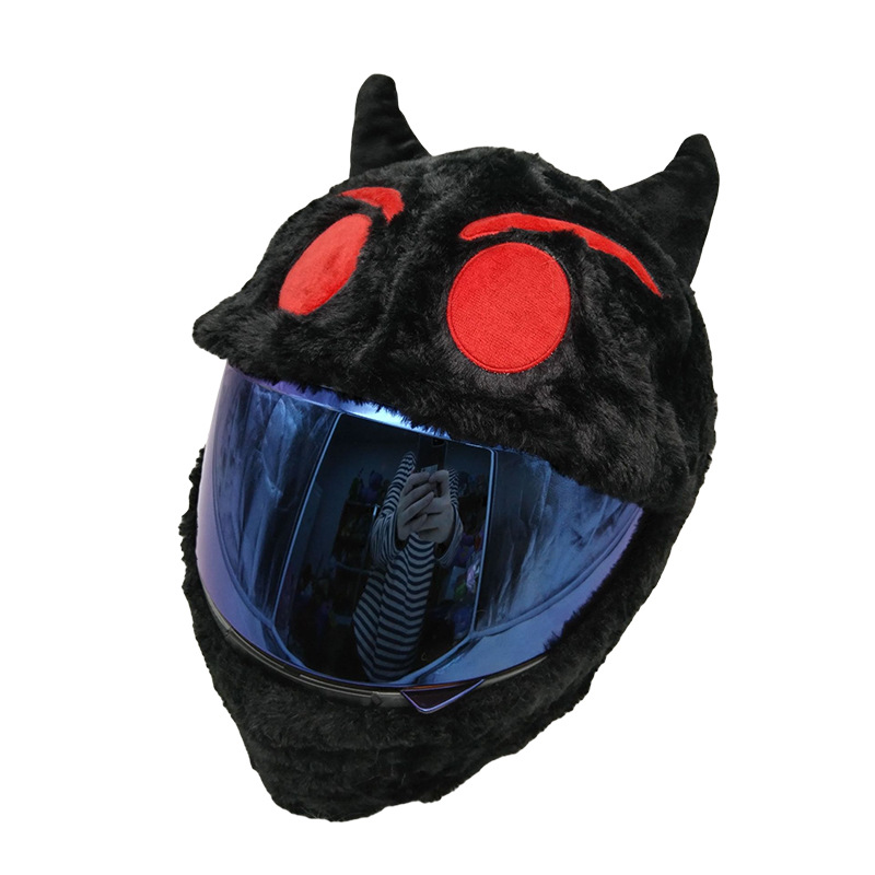 Auto Parts and Accessories | Motuoche Full Helmet Plush - little-devil-red-eyes