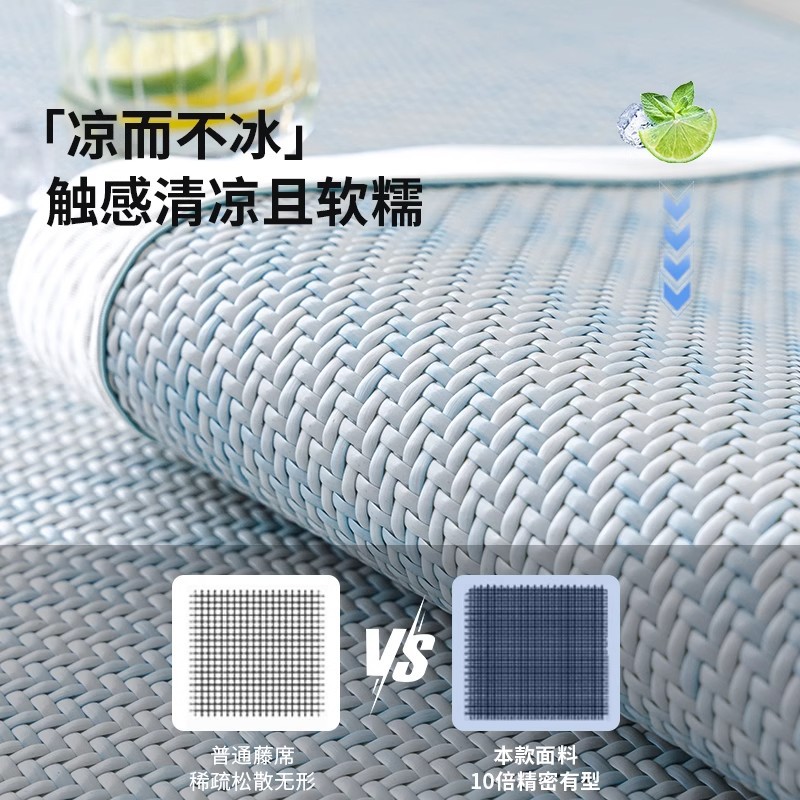Estera de ratán de verano, cojín de sofá, 2025, nueva funda de sofá antideslizante recta de una pieza, cubierta, tela, tela, tela, tela, tela