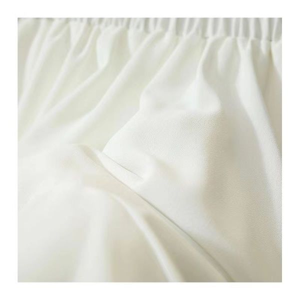 Spring summer fitted pleated skirt