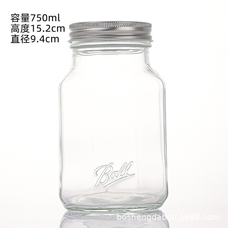 750ml 은색 캡, 투명