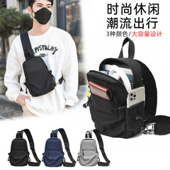 Cross-border wholesale men's chest bag waterproof nylon casual crossbody chest bag trendy single-shoulder chest bag for men wholesale manufacturer