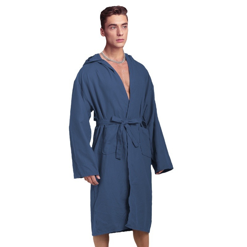 Europa y América secado rápido playa ropa de baño de doble cara lana de playa toalla de baño vestible capa capuchón bata de playa