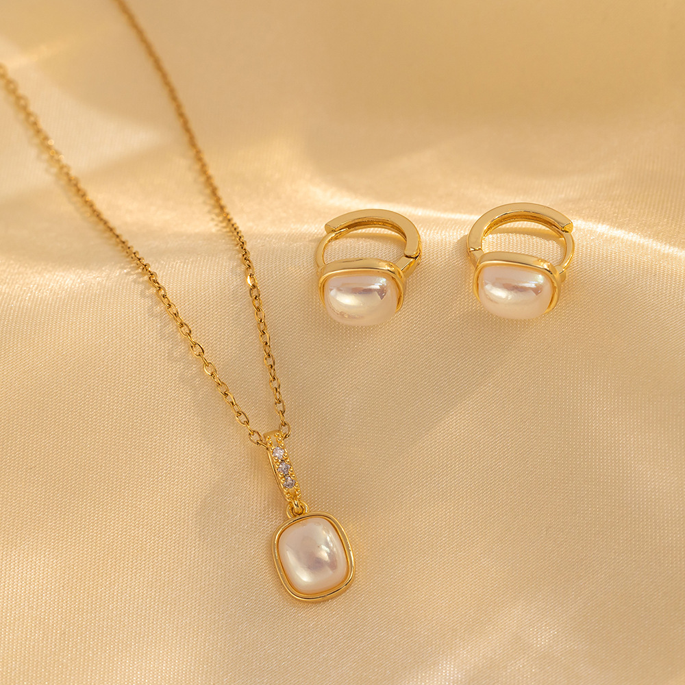 Perlenketten Und Ohrring-set Für Damen Im Luxuriösen Stil_voghion.com