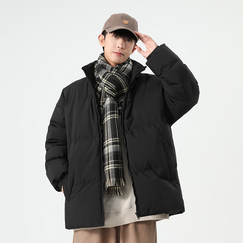 Steppjacke mit Stehkragen für Damen und Herren, dicke Daunenjacke für Paare, Steppjacke für Herren_voghion.com