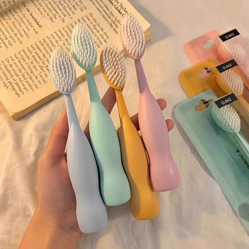 2 большие зубные щетки с мягкой щетиной, широкими головками, очень большие чистящие зубные щетки для взрослых, мужчин и женщин, пар, домашние зубные щетки.