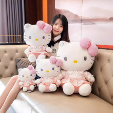 玩具爆款网红哈喽kt猫毛绒玩具hellokitty玩偶娃娃毛绒凯蒂猫公仔