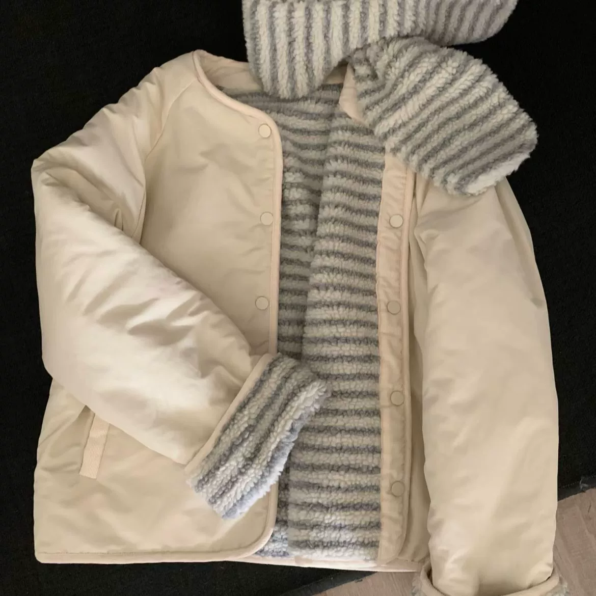 Winter down jacket, loose fit, increased thickness, plus size