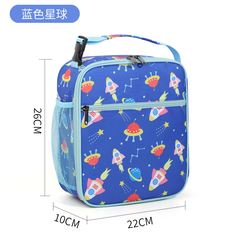 Amazonの人気ランチバッグ、学生用断熱バッグ、子供用アイスバッグ、クロスボーダーポータブルオックスフォード布折りたたみポータブルアイスバッグ|undefined