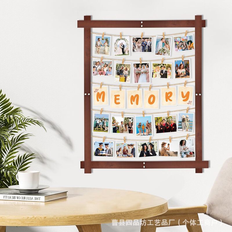 Wooden Photo Frame Wall Decoration Commemorative Photo Holder Wedding Photo Wall Graduation Message Commemorative Photo Frame Display Stand Wooden Photo Frame Wall Decoration Commemorative Photo Holder Wedding Photo Wall Graduation Message Commemorative Photo Frame Display Stand