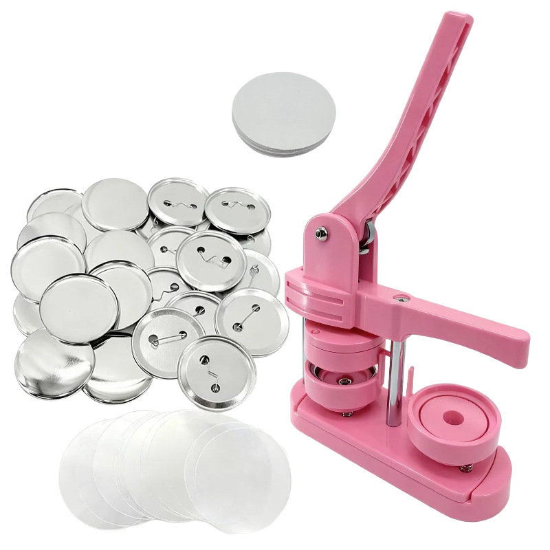 Máquina Giratoria de Plástico para Insignias, DIY, para Instituciones Educativas y Manualidades