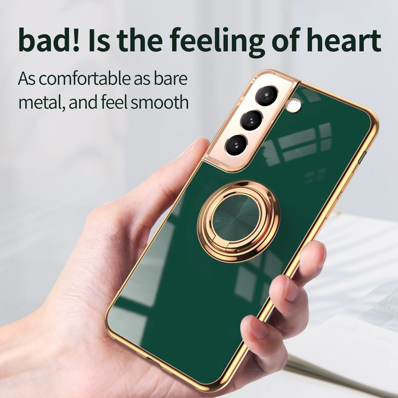 Чехол для Samsung S25 Ultra с кольцом-держателем магнитный для авто с покрытием