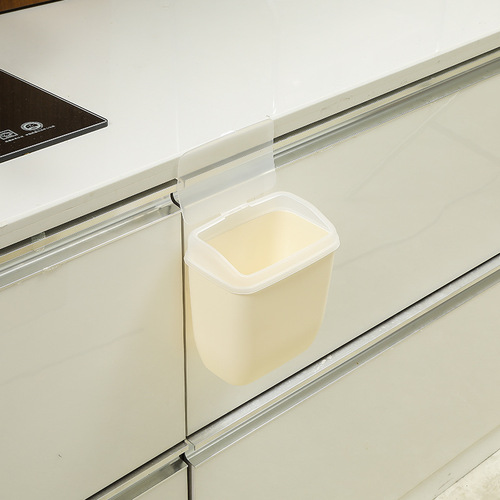 Office bathroom desktop with lid mini kitchen bedroom seamless sticker sorting paper basket wall-mounted small trash can