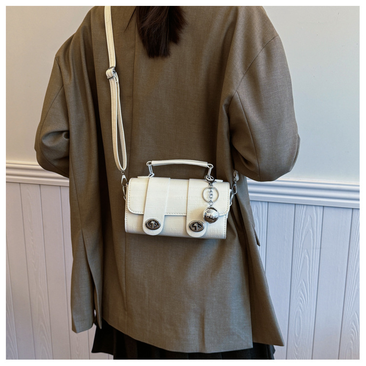 A trendy soft leather round bag for women, a new autumn/winter 2024 collection, stylish and versatile, single-shoulder crossbody bag for work undefined