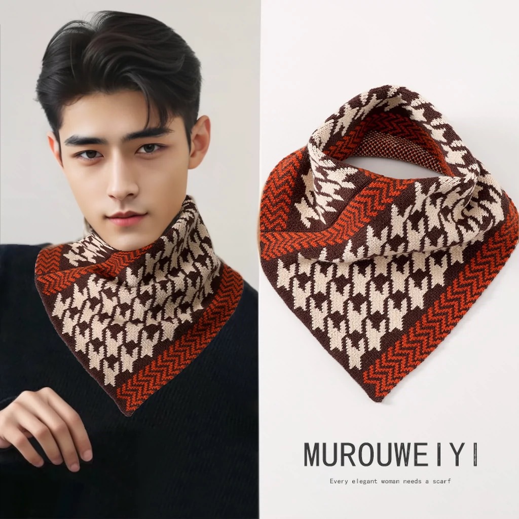 Demi-season knitted keep warm scarf