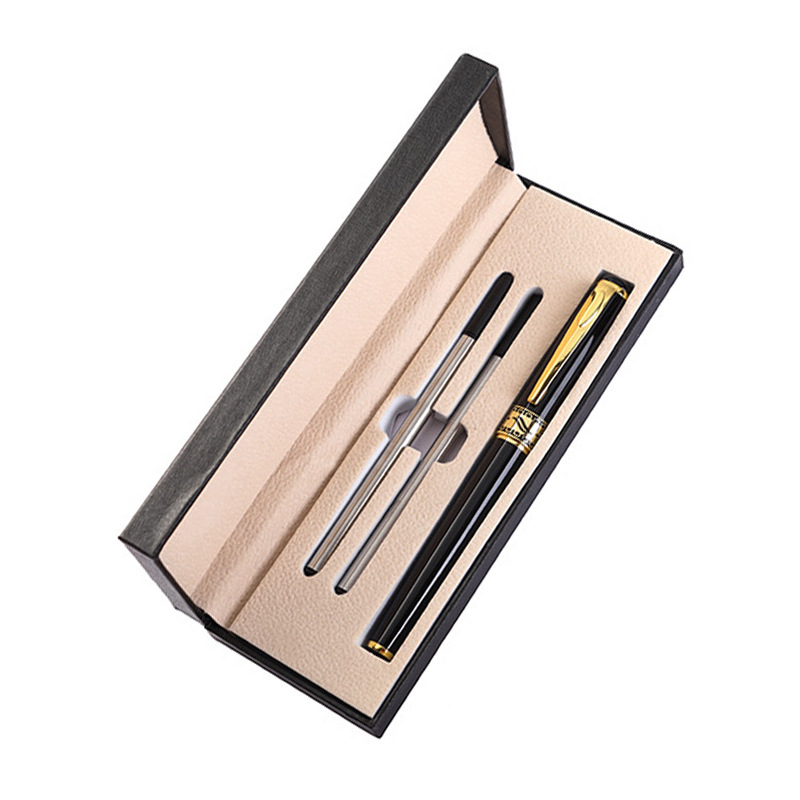 Pluma de la perla pluma de metal pluma de firma de negocios caja de regalo traje pluma de regalo de alta gama impresión letras logotipo de publicidad pluma de gel