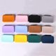 Square Silicone Storage Bag Large Capacity Zipper Daily Toiletries Storage Bag Solid Color Silicone Cosmetic Storage Bag