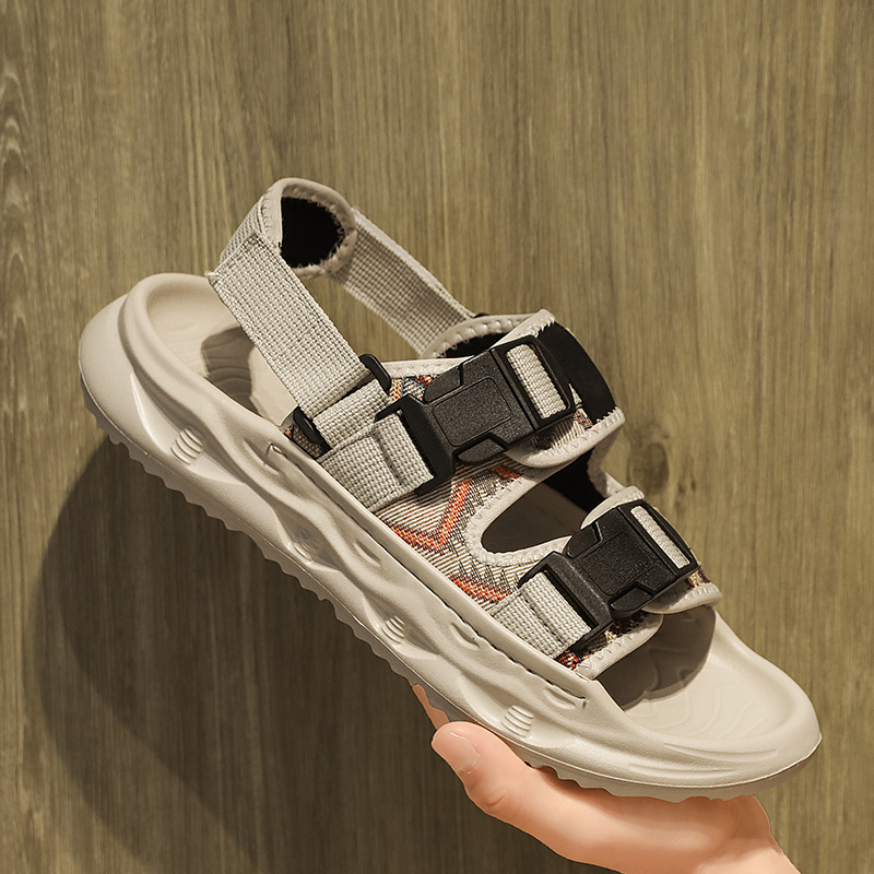 Sandals for Men 2025 New Summer Casual Outer Wear Lightweight Thick-Soled Youth Beach Wading Beach Shoes