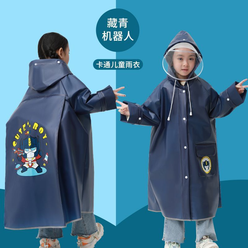 Children's Raincoat Girls Boys Kidsren Full Body Waterproof 2024 Baby Kindergarten Primary School Students Special Poncho for School