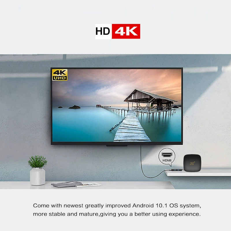 Смарт- сетевой цифровой D9 набор приставка tvboxandroid9 4K двойной диапазон сетевой плеер TV BOX