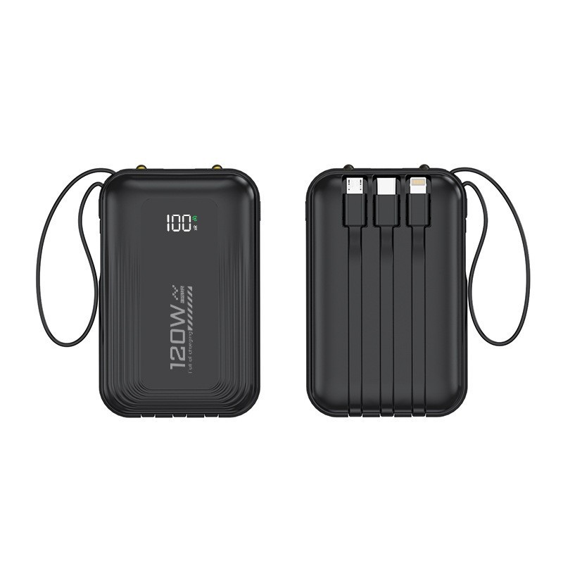新しい 120 ワット超高速充電パワーバンク 20000 mah 大容量ポータブル電源ギフト印刷付き|undefined