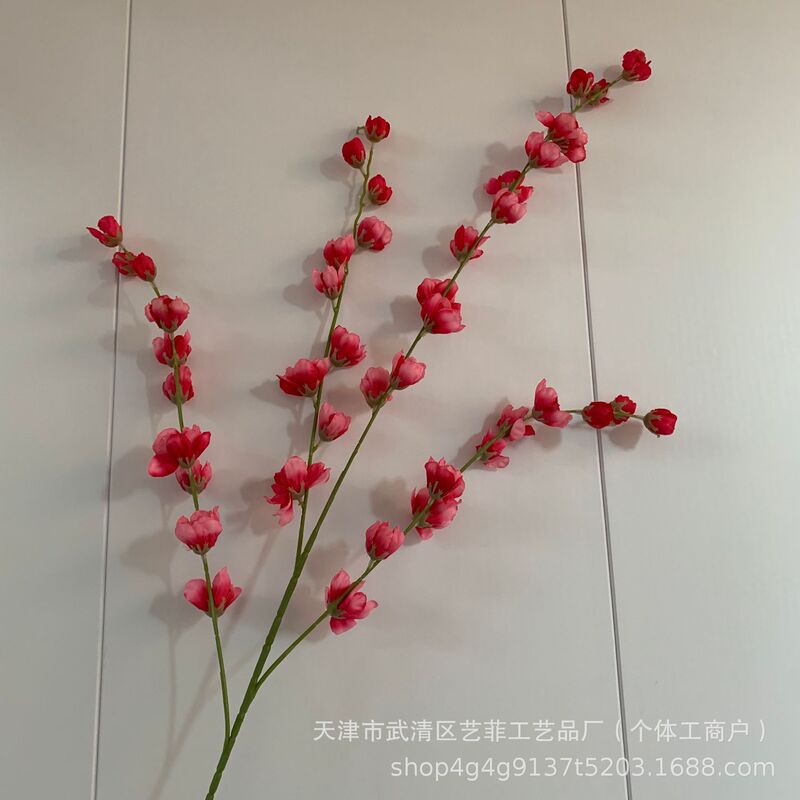 高枝紫罗兰仿真花 婚礼堂插花新飞燕装饰家居摆放金鱼草线条花材|undefined