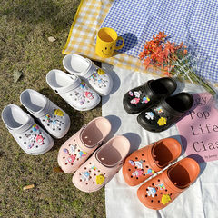 2024年新款洞洞鞋女包頭涼拖鞋女外穿夏季新款防滑舒適厚底踩屎感