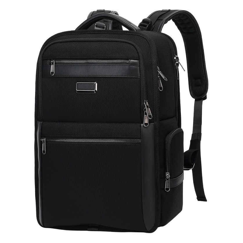 ビジネスメンズバックパックアウトドア大容量本革通勤コンピュータ軽量旅行バックパックメンズハイエンド