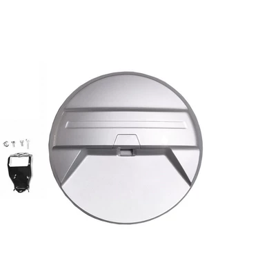 Suitable for Toyota Fj Cruiser 2007-2024 Spare Tire Cover, Spare Tire Shell, Rear Hanging Letters, Complete Set of Modifications (Spare wheel cover) - small-round-cover-silver
