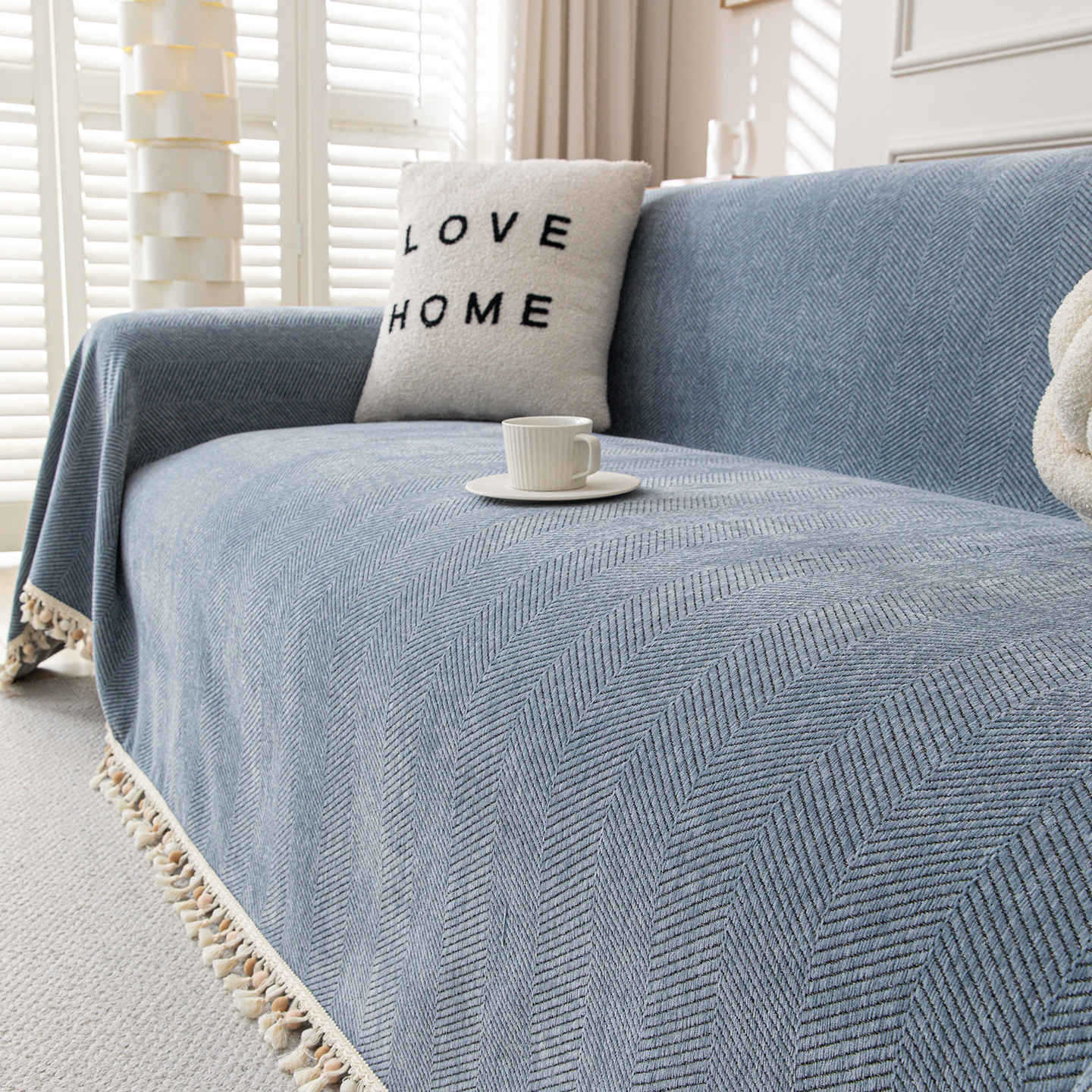 Cross-Border Chenille Sofa Cover, Simple, Modern, Light Luxury, High-End Feel, Full Coverage Sofa Cover, One-Piece Sofa Slipcover