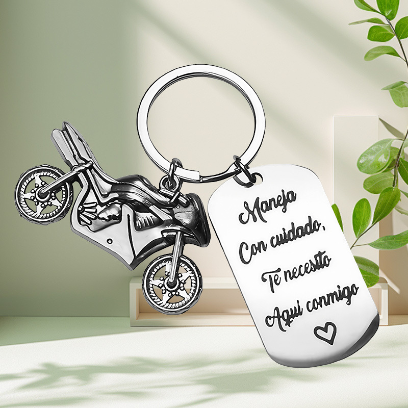 Streetwear Style Streetwear Letter Motorcycle 201 Stainless Steel Unisex Unisex Keychain