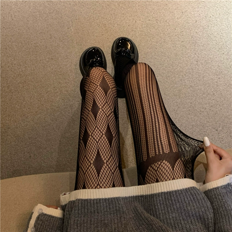 Высокие эластичные колготки, сексуальная сетка из рыбы, носки