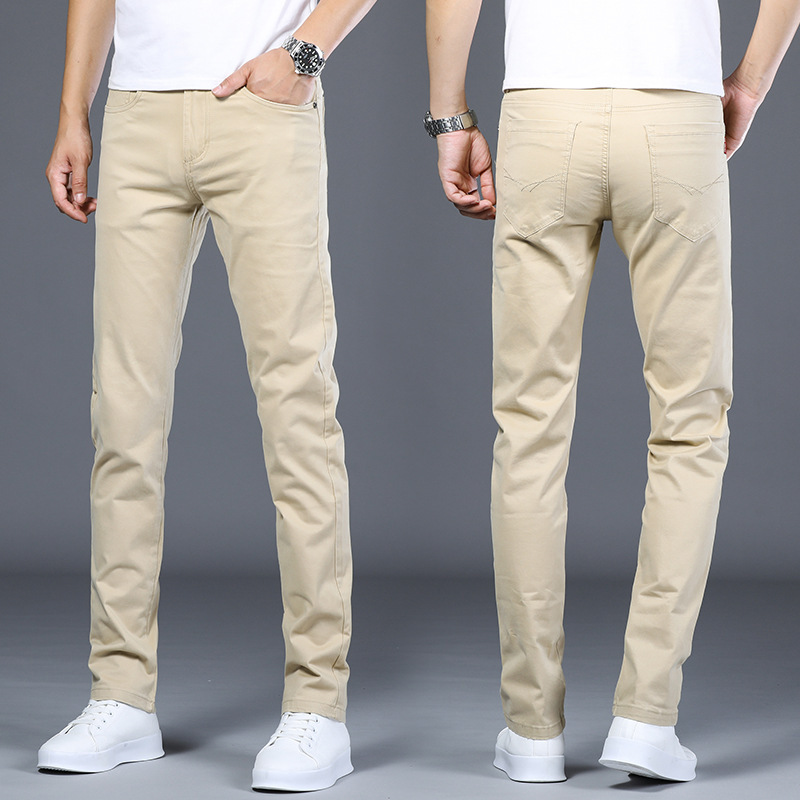 Men's summer elite cotton trend thin casual trousers for leisure