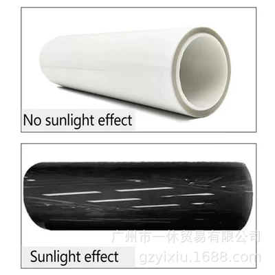 Cross-border car headlight film light control TPU color-changing lamp film self-healing transparent protective film blackened tail lamp film (Car headlight protective film) - tpu-white-to-black-30cmx-05m