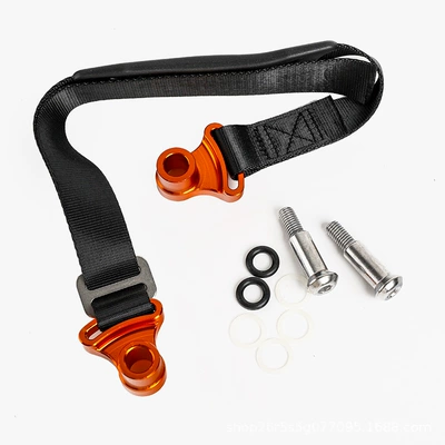 Modified with Cnc Front and Rear: Motorcycle Safety Supplies - orange-c1-cnc-rear-rescue-belt