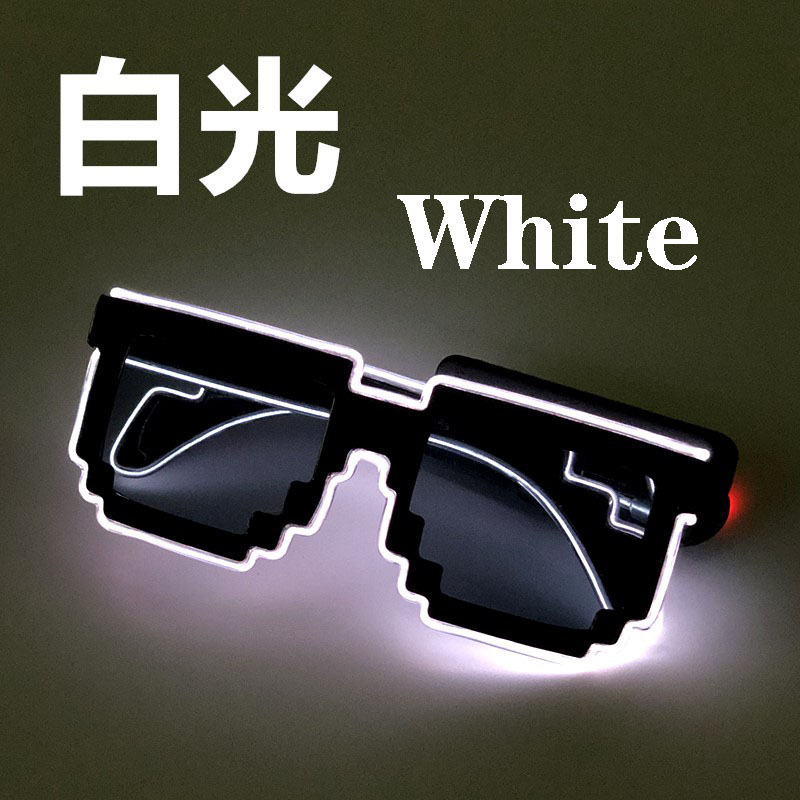 Gafas de sol LED para fiestas, estilo mosaico, geniales, brillantes, para día y noche, ambiente disco, KTV, bar, discoteca