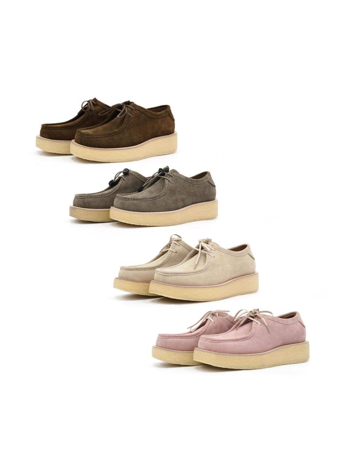 Chaussures de travail ShoeVault British Commuting pour hommes, style rétro français, en cuir, semelle épaisse en kangourou, rehaussantes et tendance._voghion.com