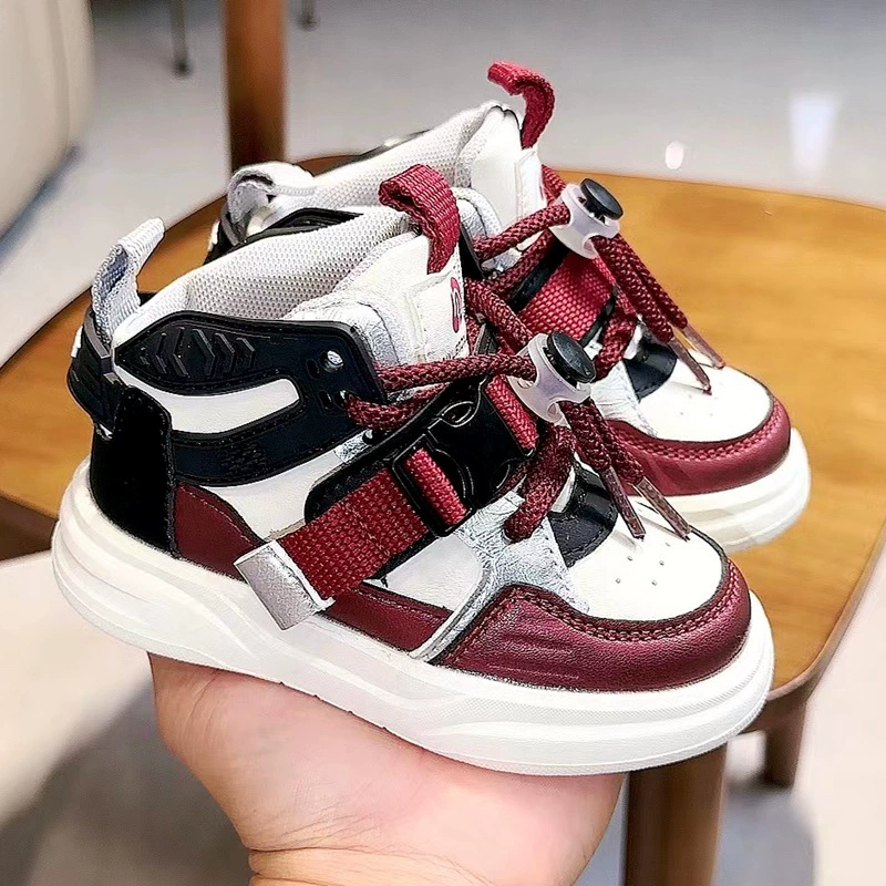Children's demi-season sports shoes, ultra light basketball sneakers for boys, wholesale