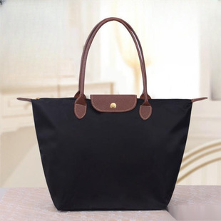 Dropshipping Women's Shoulder Hand-Held Dumpling Bag Travel Storage Bag Dumpling Bag Folding Shopping Bag Mommy Bag