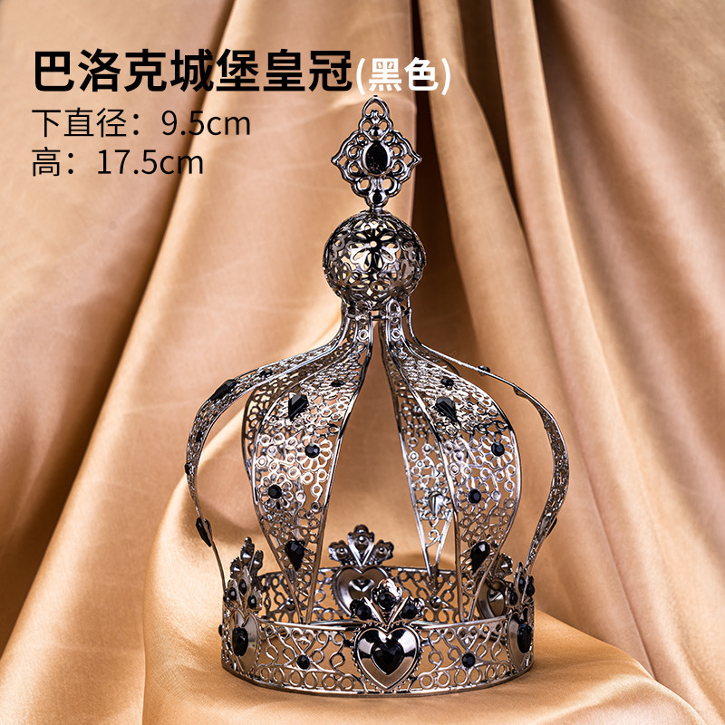 Celebridades de Internet Pastel de cumpleaños Decoración de la corona Adornos de la corona Reina infantil Corona de perlas Adornos de la corona Accesorios para sombreros para adultos