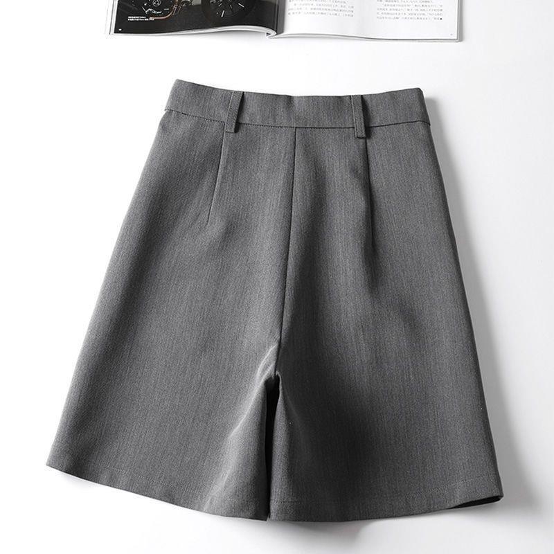 Women's Summer Loose Suit Shorts 2026 New High-Waisted Slimming Mid-Length Pants A-Line Wide-Leg Pants Five-Point Pants Women's Summer Loose Suit Shorts 2026 New High-Waisted Slimming Mid-Length Pants A-Line Wide-Leg Pants Five-Point Pants