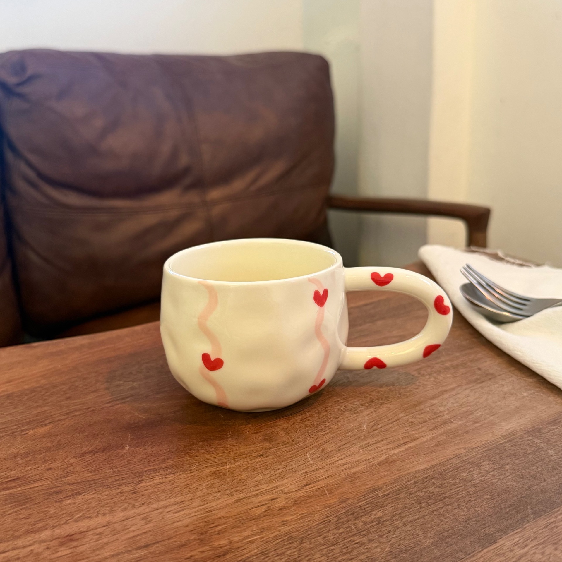 Navidad francesa retro pinza de mano pura pintada a mano taza de café de cerámica plato de alto valor plato de postre de té de la tarde