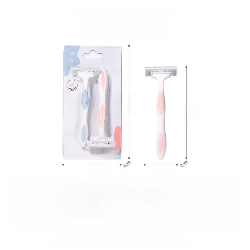LMLTOP non-sensitive T-shaped rake knife, leg hair knife, armpit hair knife, 2-pack stainless steel blade shaving knife A0910